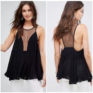 Intimately Free People Black Marble Cami